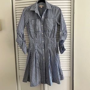 Love love this dress! Classy MK stripped dress!